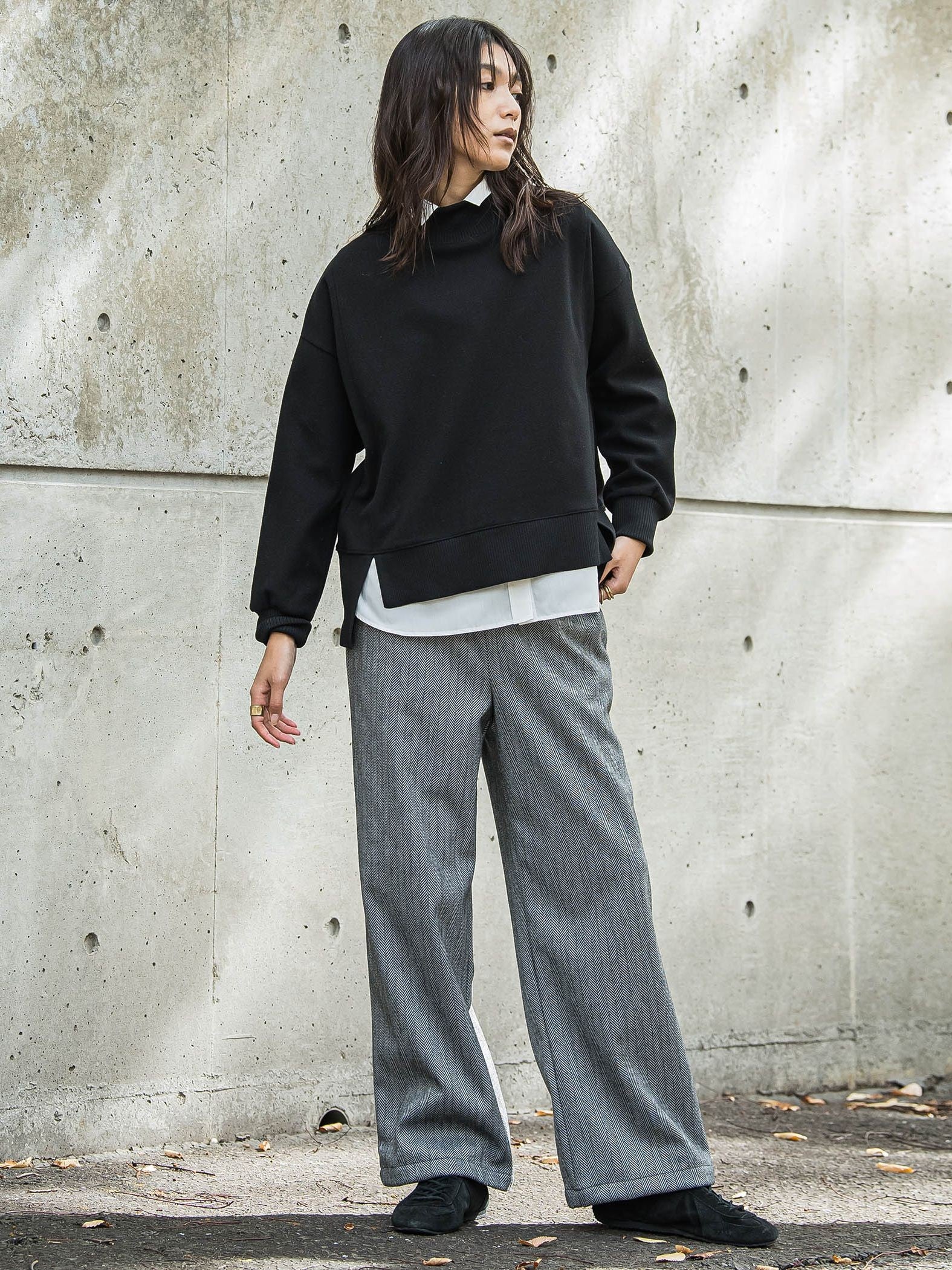 【楽・美・軽】イージーワイドパンツ≪手洗い可能≫