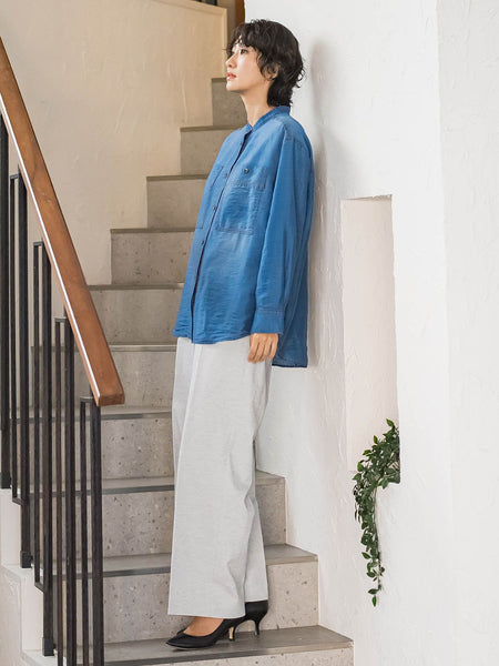 【大きいサイズ】シアーデニムシャツ