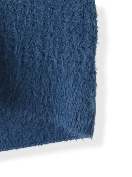 透かしフェザーニットジレ