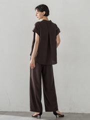 【WEB限定】ブラウス×パンツ 2点セット