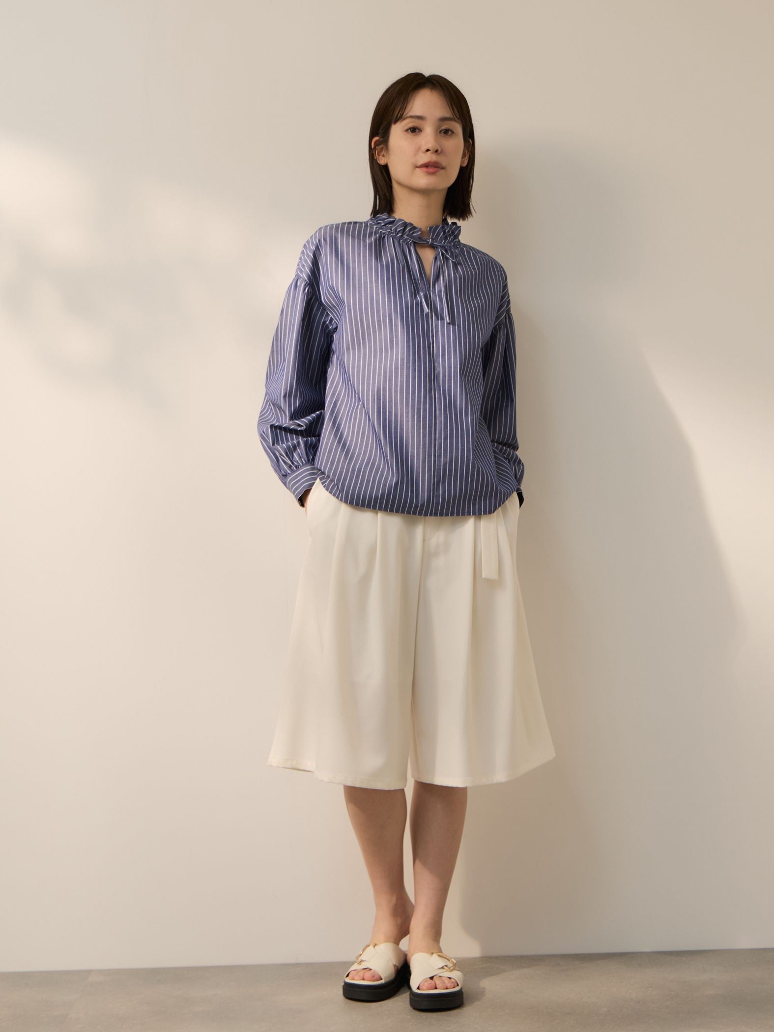 2WAYメランジツイルショートパンツ