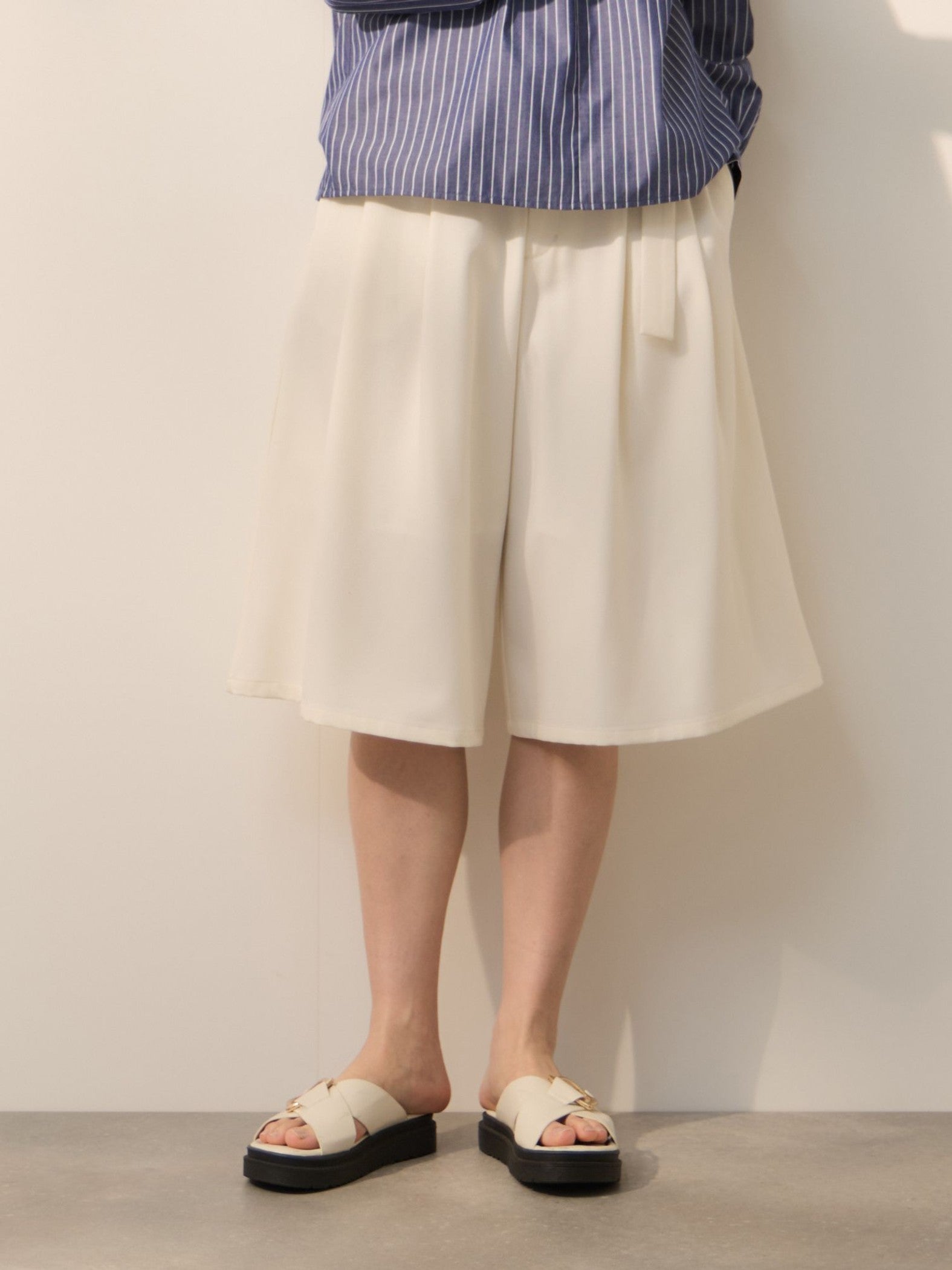 2WAYメランジツイルショートパンツ