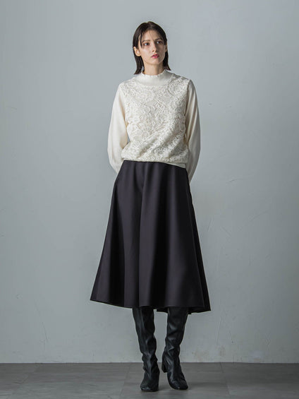 シルクウールスカート