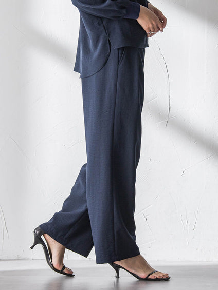 【一瞬で楽とキレイを叶える】タンブラーオックスイージーワイドパンツ≪手洗い可能≫