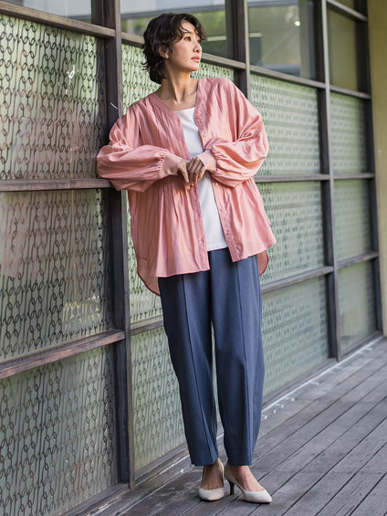 【WEB限定】シルキーローンブラウス