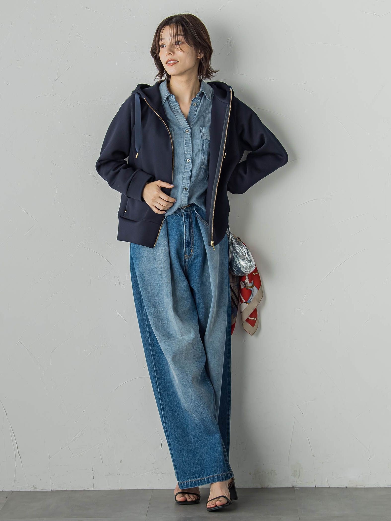 カルゼダンボールパーカー≪手洗い可能≫