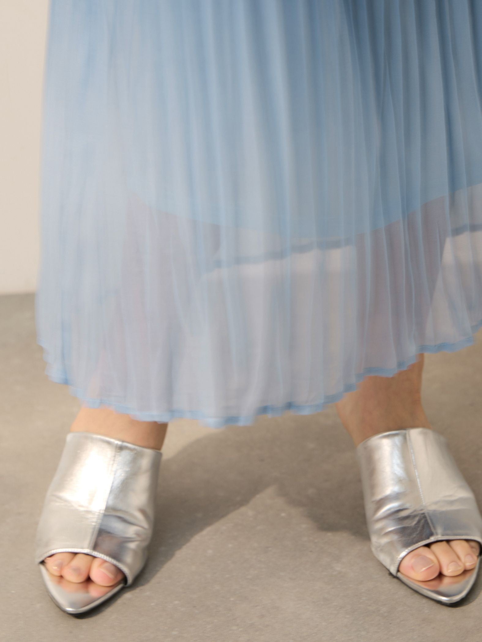 シフォングラデーションプリーツスカート