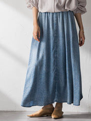 ゆれるデニムサークルスカート