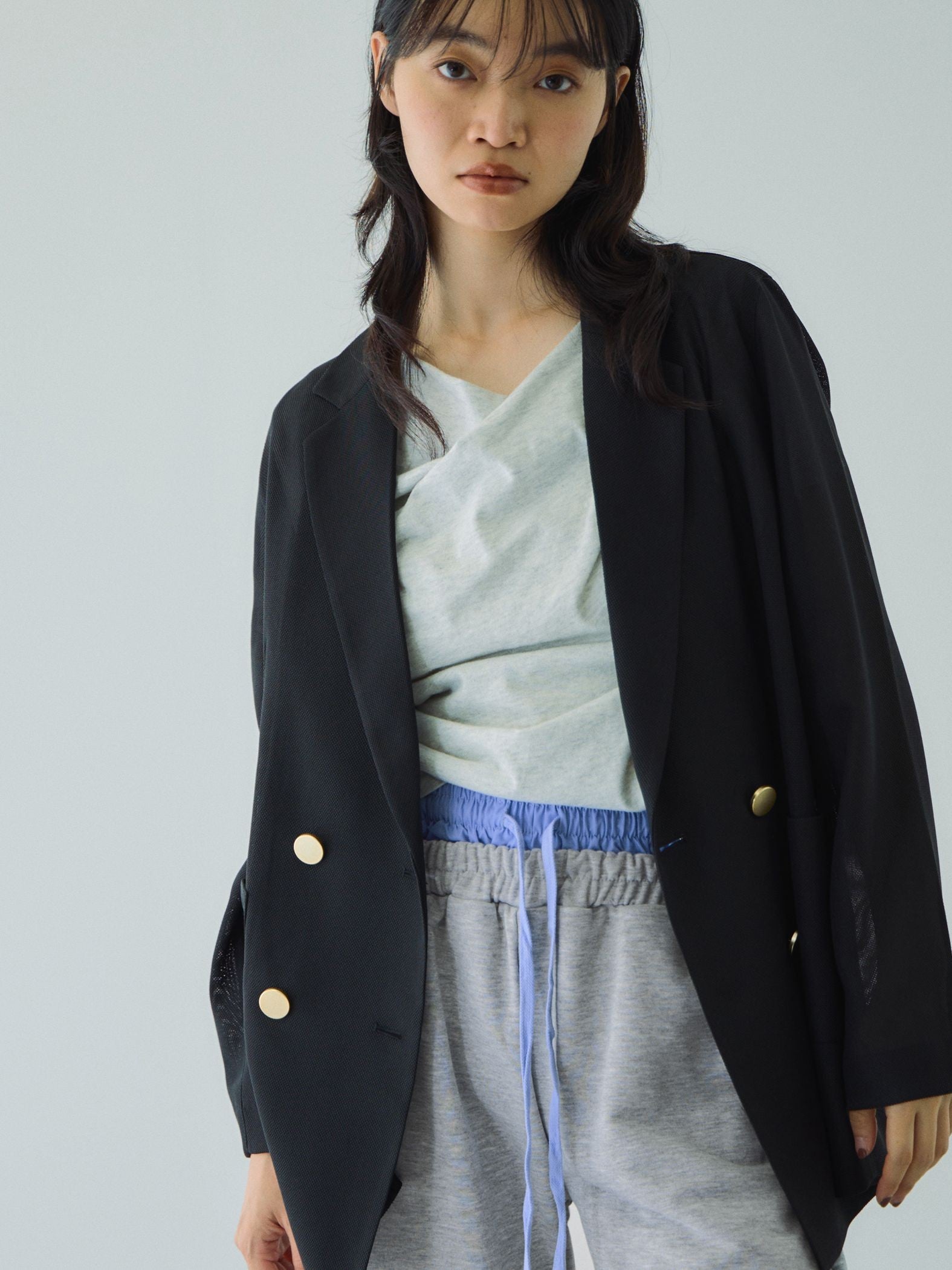 配色ドッキングスウェットパンツ≪セットアップ対応/手洗い可能≫