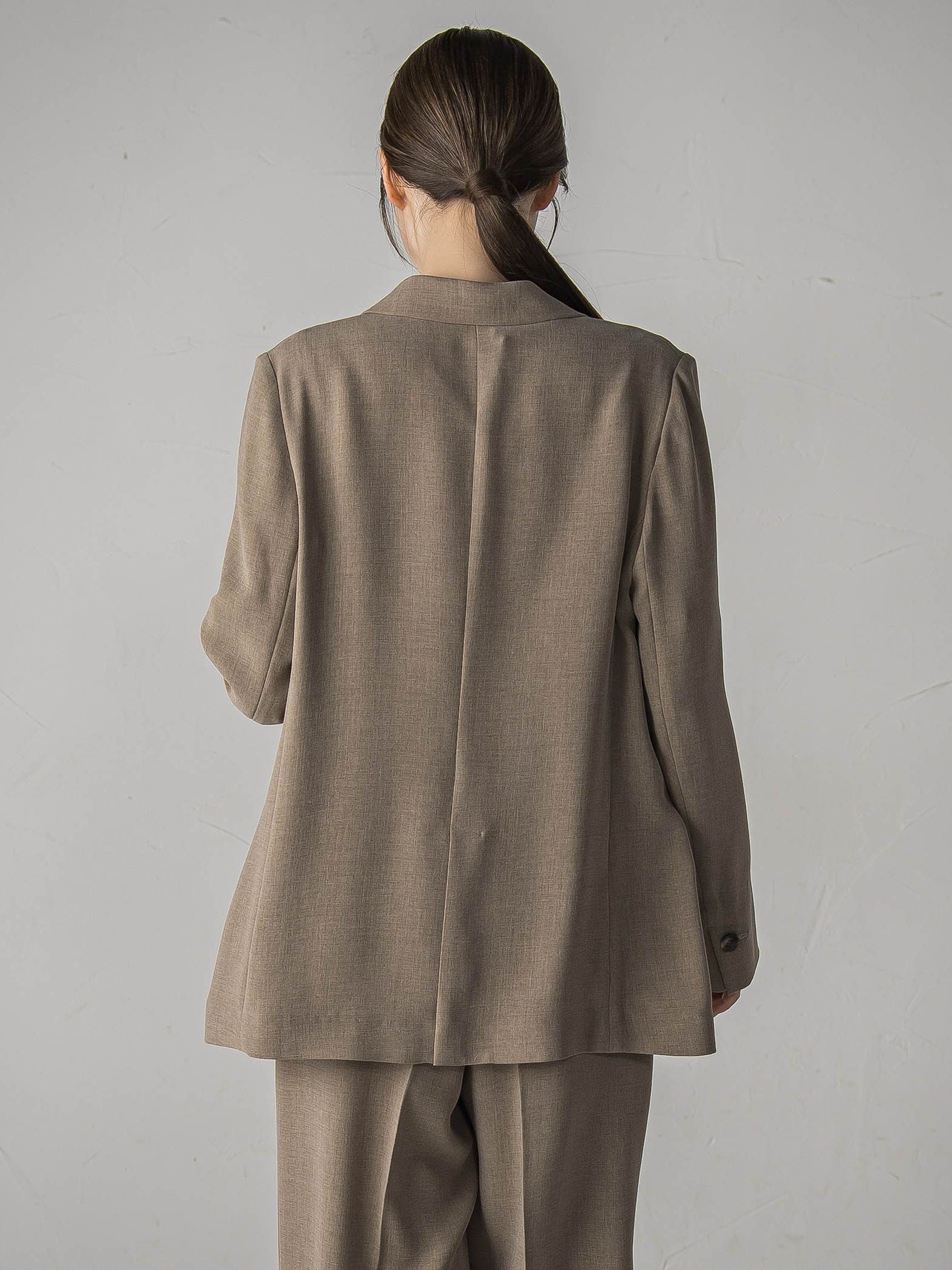 【旅楽シリーズ/極】メランジツイルジャケット≪手洗い可能≫