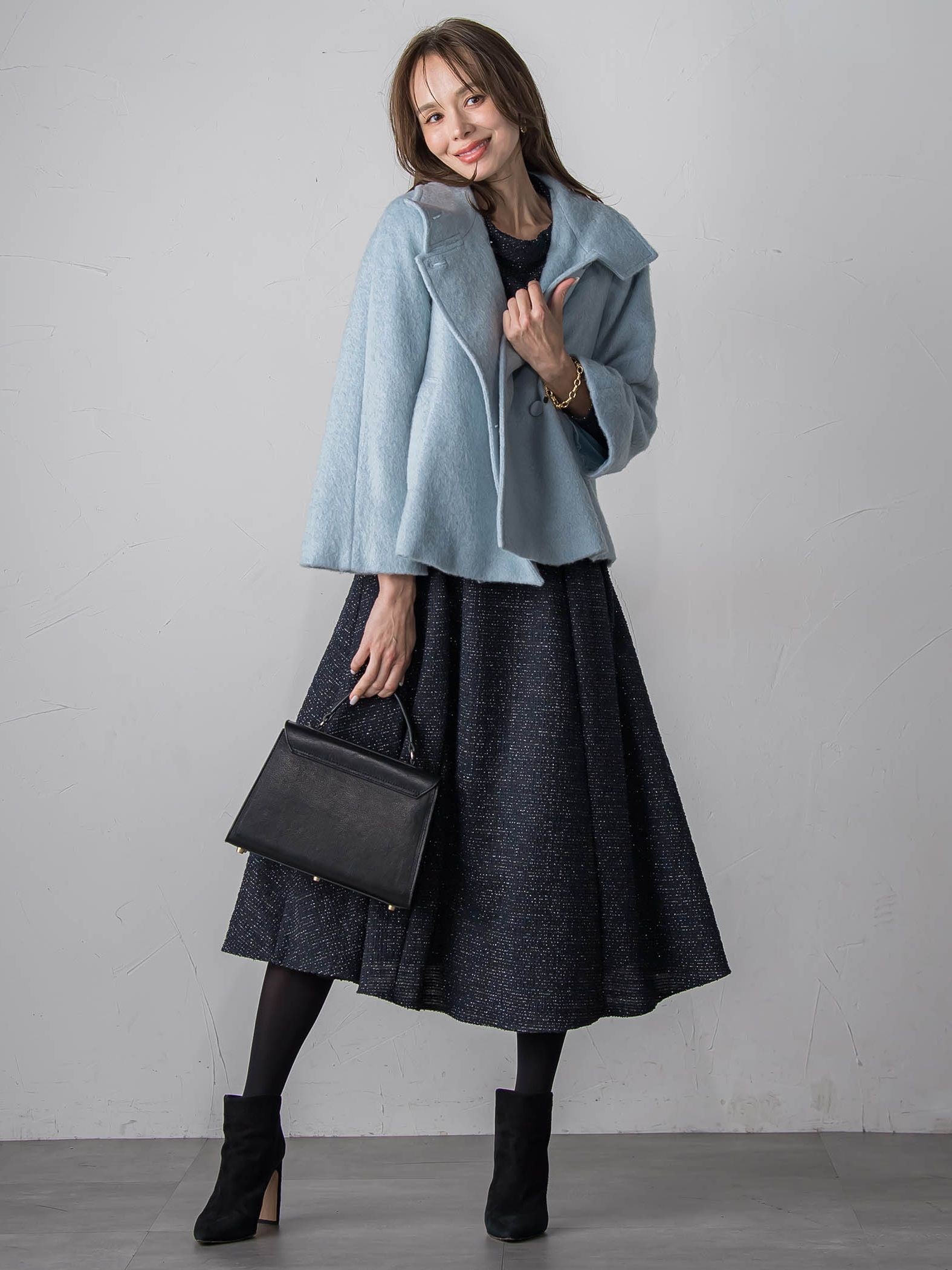 シャギーショートコート