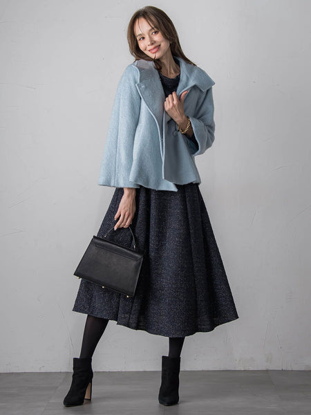 シャギーショートコート