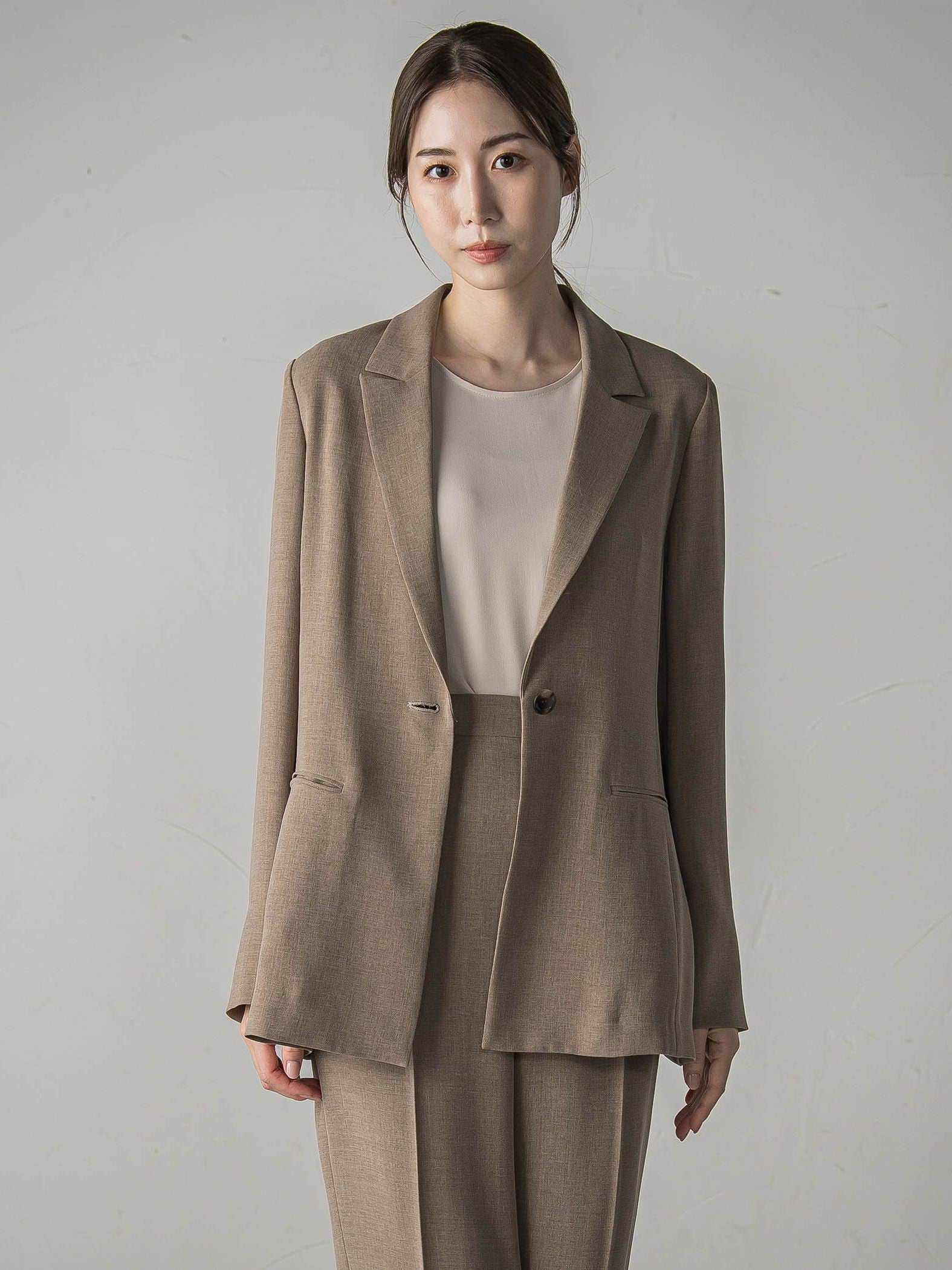 【旅楽シリーズ/極】メランジツイルジャケット≪手洗い可能≫