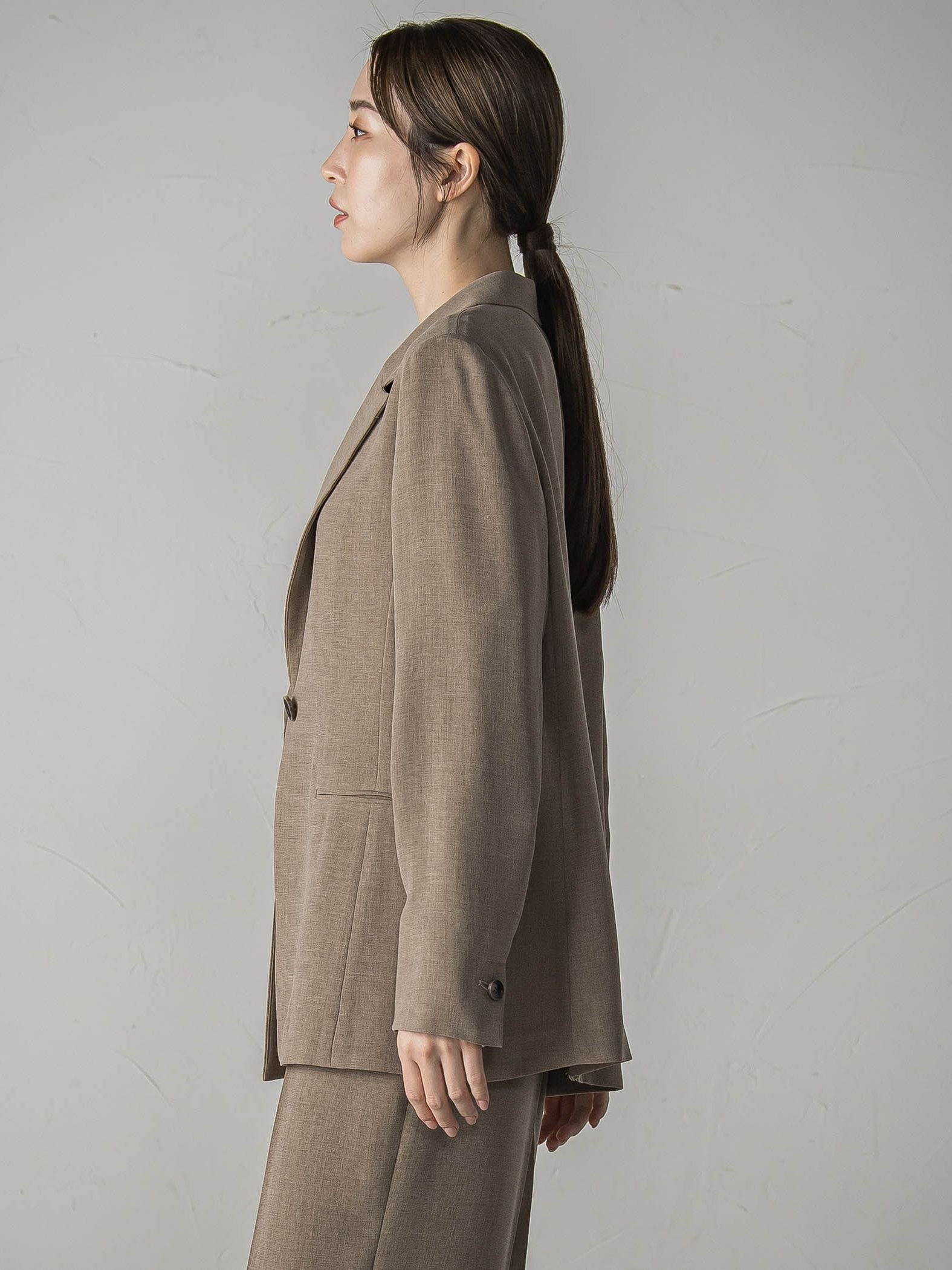 【旅楽シリーズ/極】メランジツイルジャケット≪手洗い可能≫