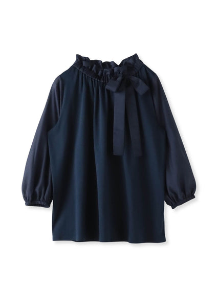 サイドリボンカットソー