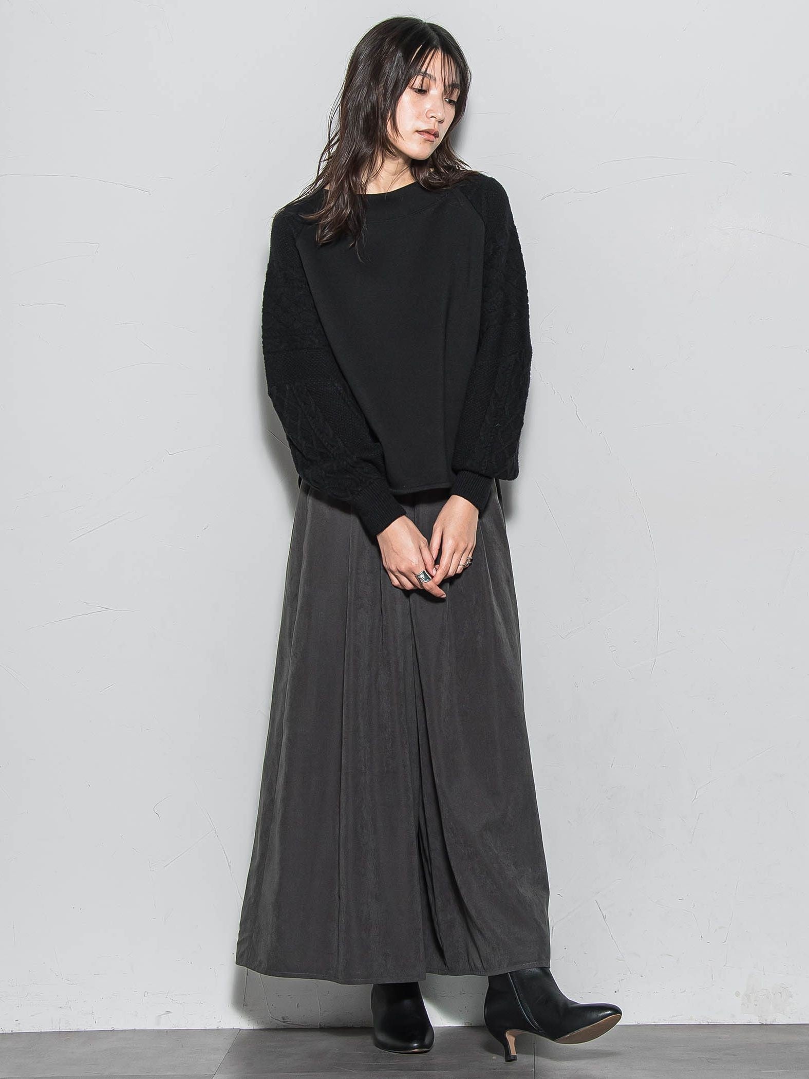 ときめきケーブルニット≪手洗い可能≫