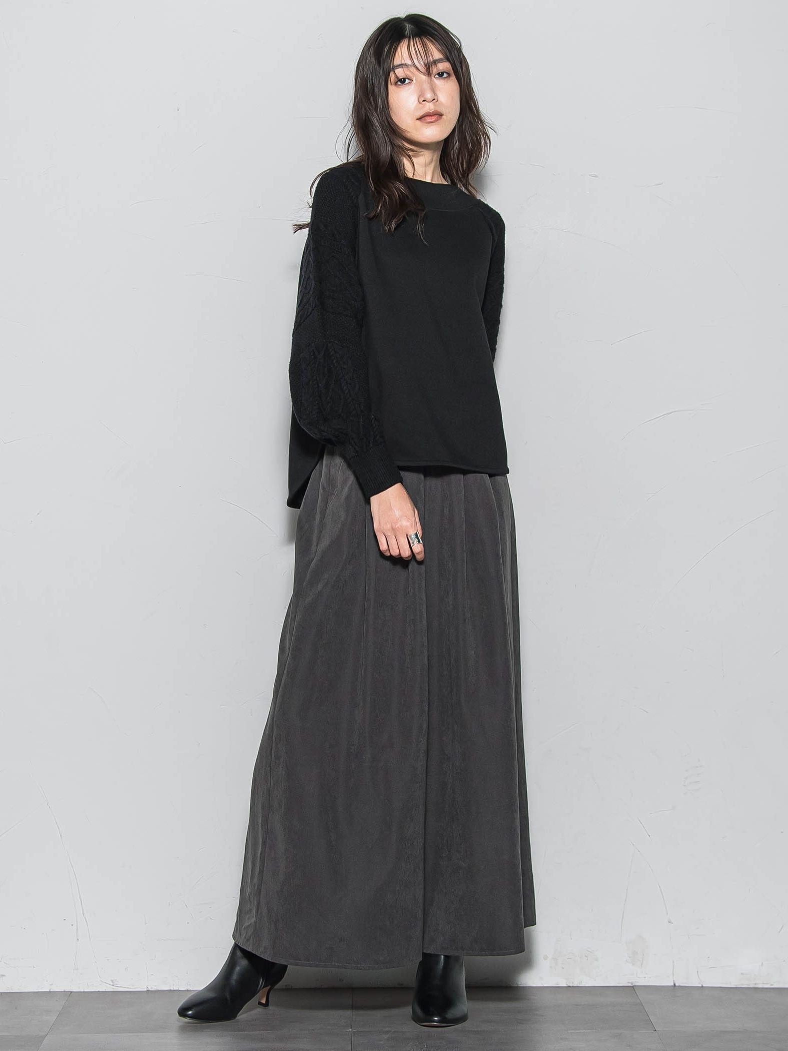 ときめきケーブルニット≪手洗い可能≫