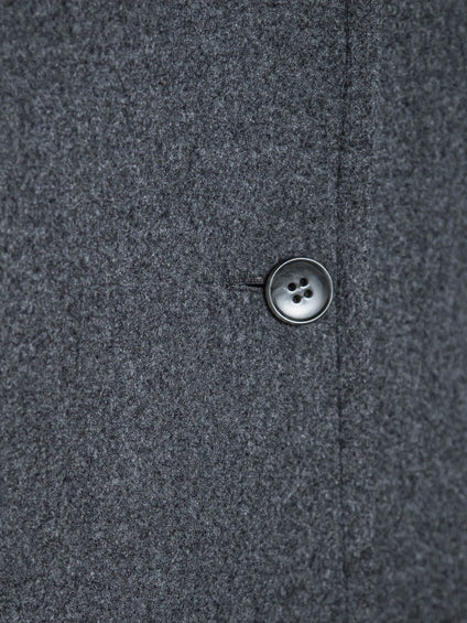 ライトジャージメルトンスタンドカラーロングコート