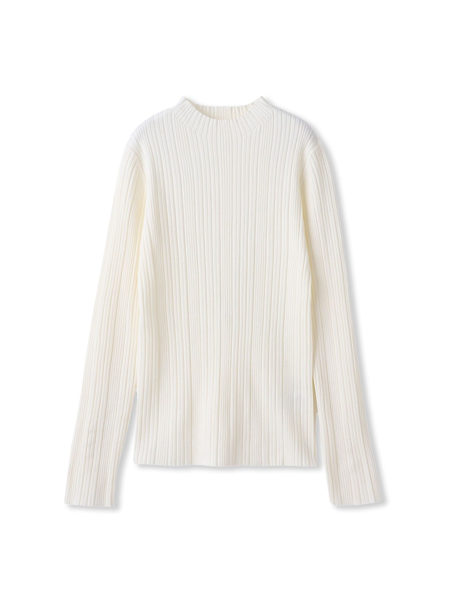 袖ボタンランダムリブニット≪手洗い可能≫