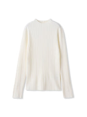 袖ボタンランダムリブニット≪手洗い可能≫