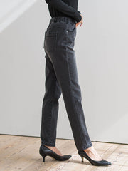 【WEB限定】”楽暖”あったか裏起毛スキニーデニム≪洗濯機で洗える≫