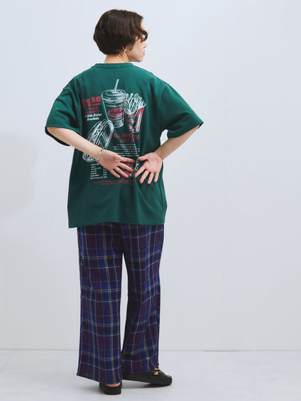 カラミチェックパンツ≪手洗い可能≫