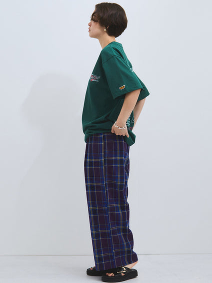 カラミチェックパンツ≪手洗い可能≫