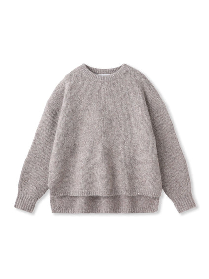 ラメスパンコールクルーネックニット≪手洗い可能≫