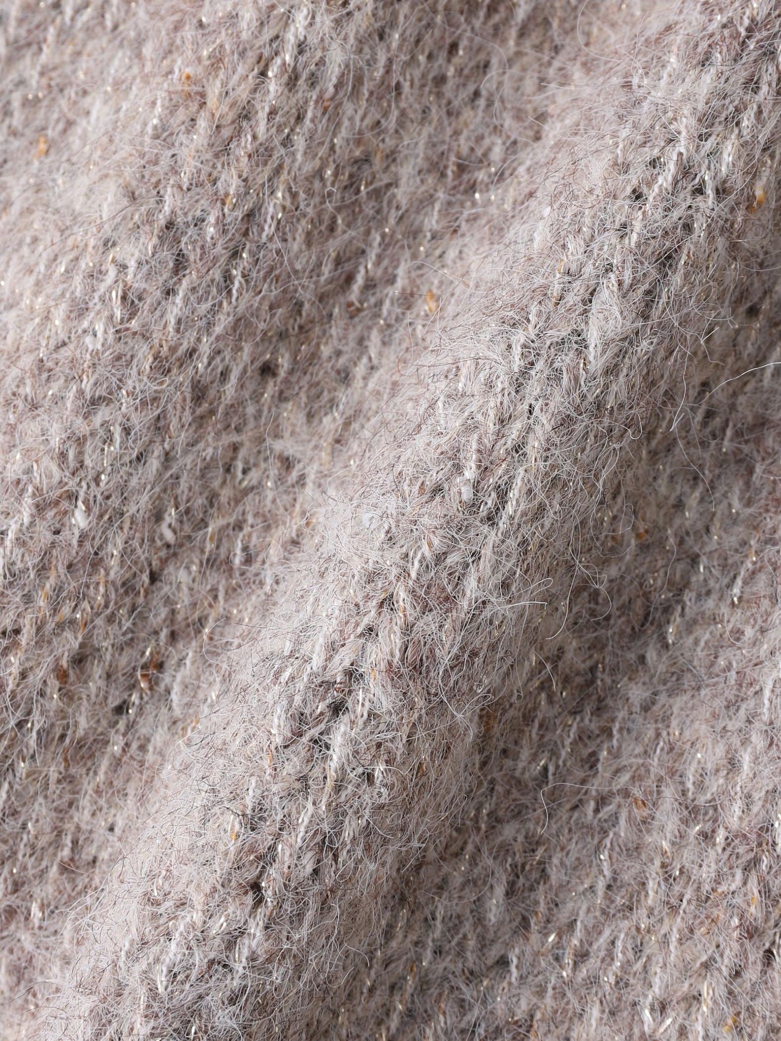 ラメスパンコールクルーネックニット≪手洗い可能≫