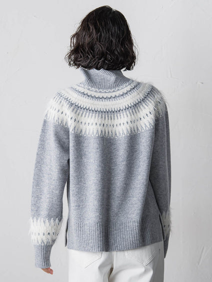 フェアアイル柄ニット