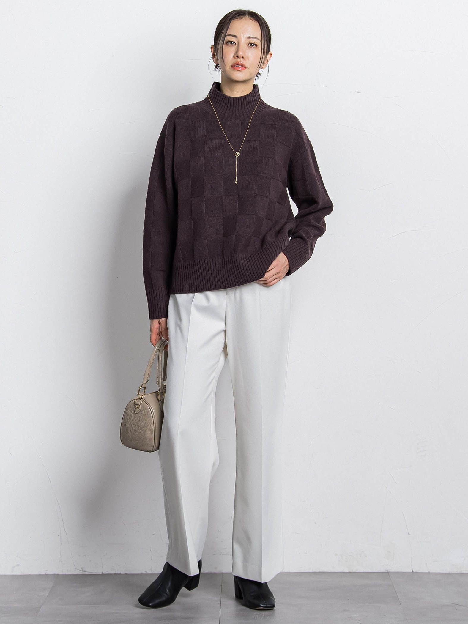 両面起毛ワイドパンツ≪WEB限定13号/洗える/セットアップ対応≫