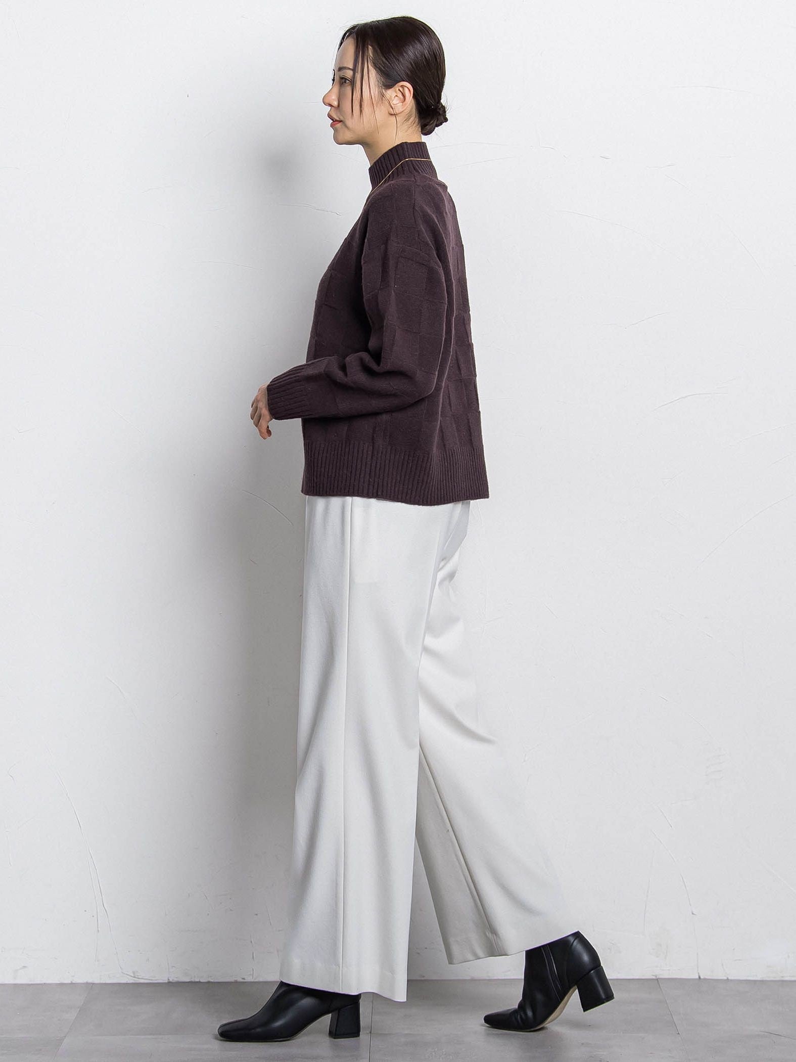 両面起毛ワイドパンツ≪WEB限定13号/洗える/セットアップ対応≫