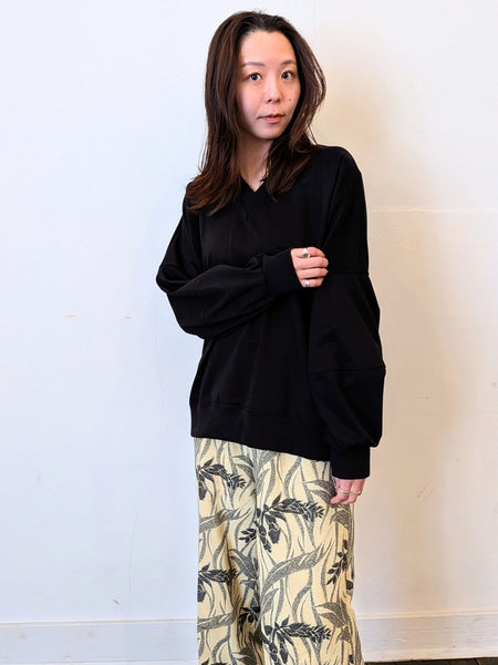 《予約販売》前後2WAY　cocoon sleeve tops 【日本製】