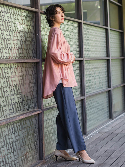 【WEB限定】シルキーローンブラウス
