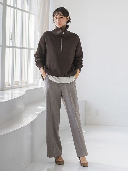 【WEB限定】裏起毛ジッププルオーバー