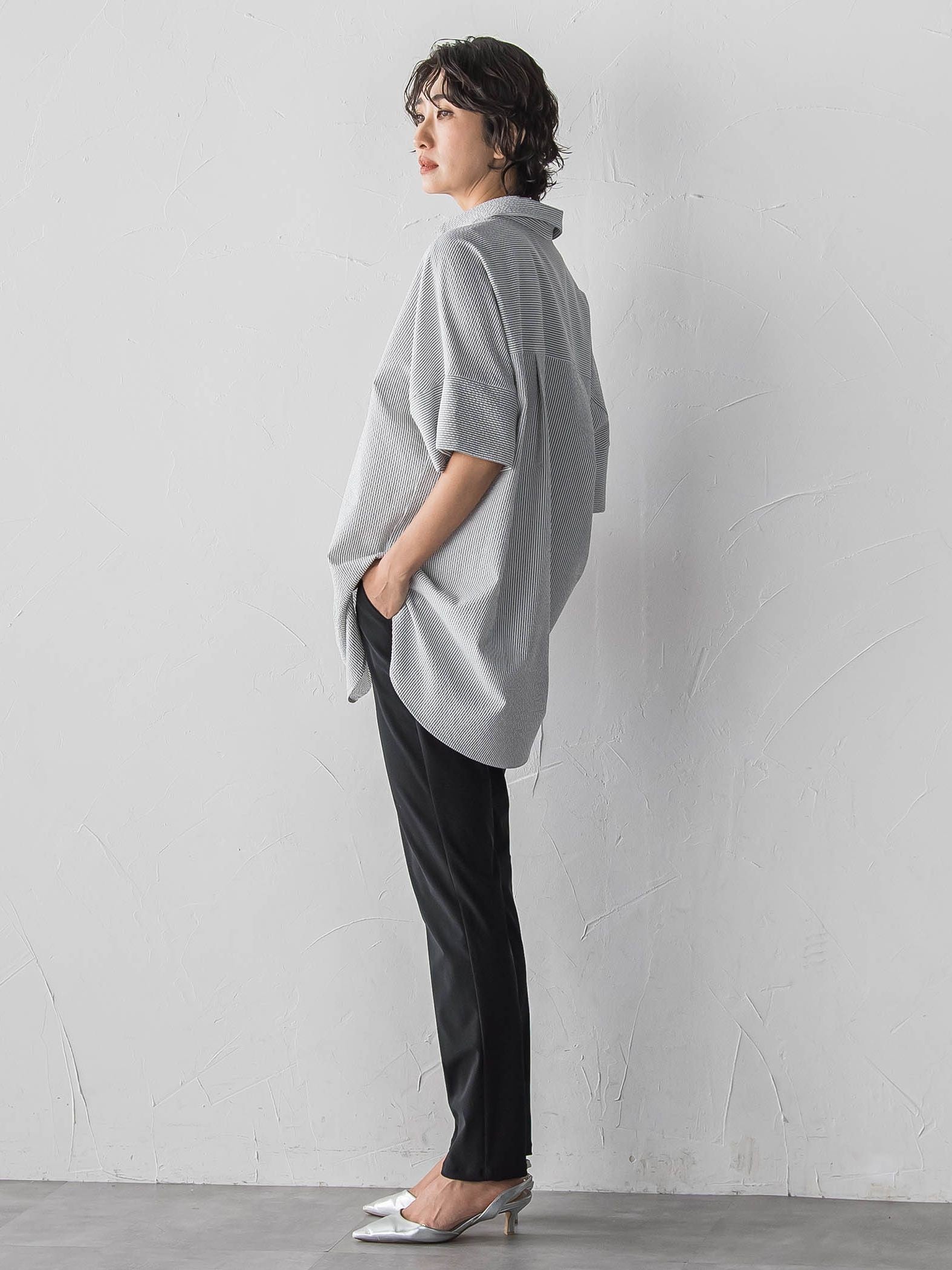 【WEB限定/追加生産】”着るだけでサマになる”頼れるスキッパーチュニック