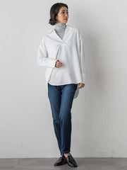 ラメリブタートルニット