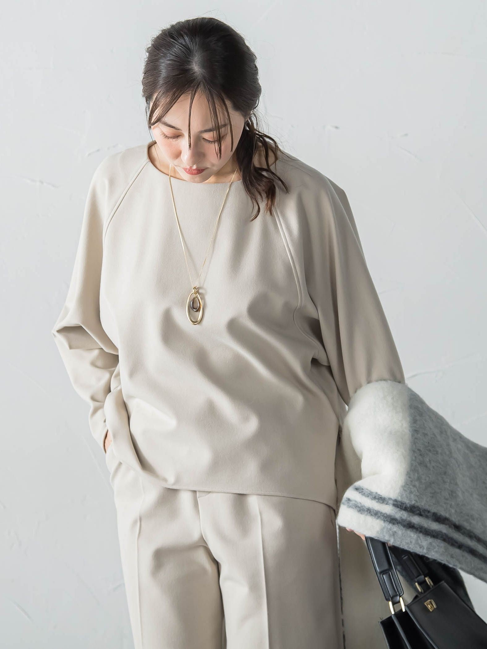 両面起毛T/Rブラウス