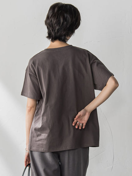 【WEB限定】スクエア箔オーバーサイズTシャツ≪手洗い可能≫