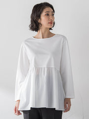 ペプラムカットソー