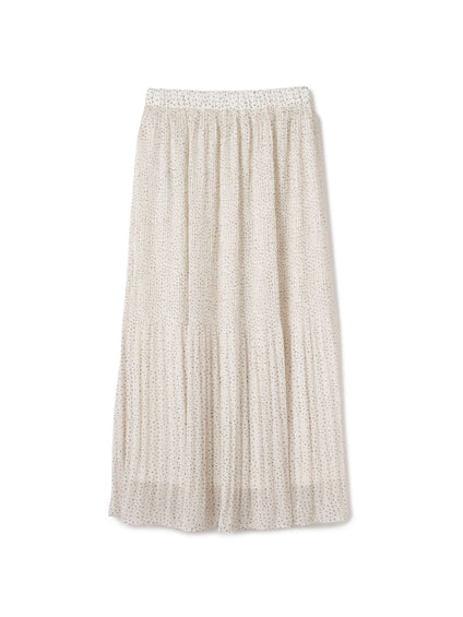 ランダムドットマジョリカプリーツスカート