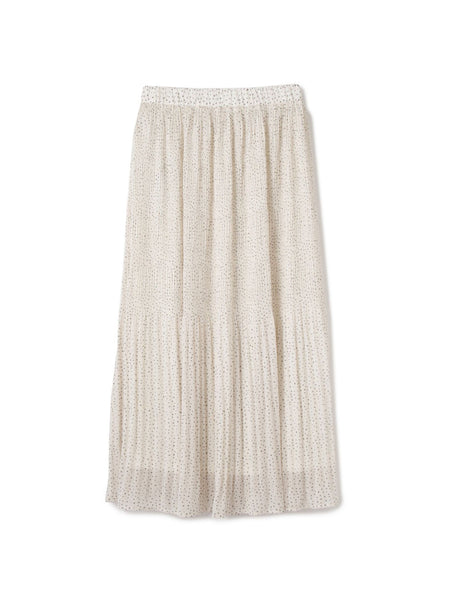 ランダムドットマジョリカプリーツスカート