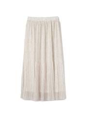 ランダムドットマジョリカプリーツスカート