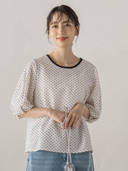 【WEB限定】サッカードットブラウス