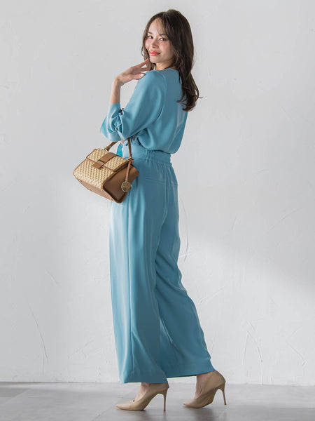 ダブルサテンブラウス