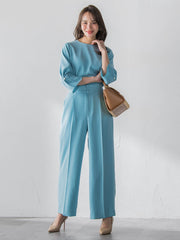 ダブルサテンブラウス