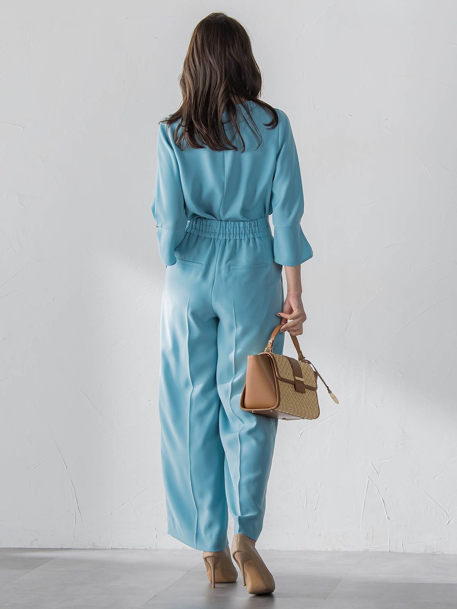 ダブルサテンブラウス