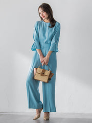 ダブルサテンブラウス