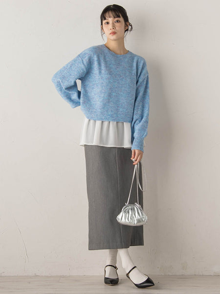 裏起毛タイトスカート≪手洗い可能≫