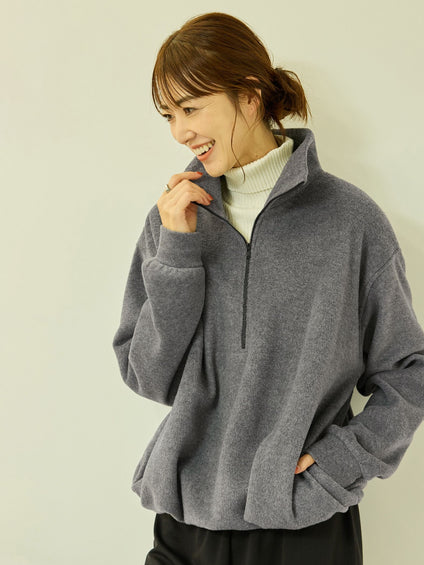 【仲嶺 梨子コラボ】ハーフジッププルオーバー
